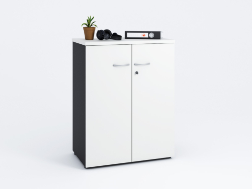 Armoire basse portes battantes GARANCE H104 made in France