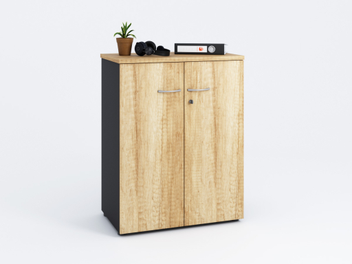 Armoire basse portes battantes GARANCE H104 made in France