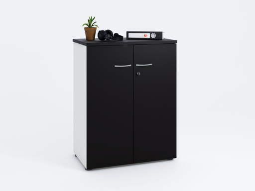Armoire basse portes battantes GARANCE H104 made in France