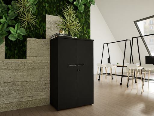 Armoire mi-haute portes battantes GARANCE H136, fabriqué en France