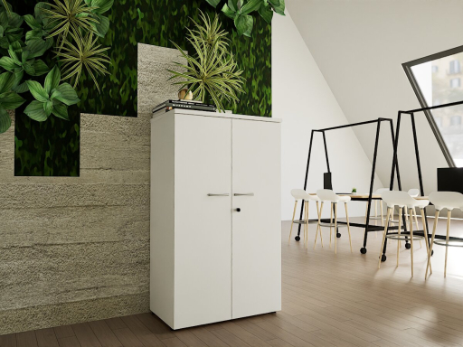 Armoire mi-haute portes battantes GARANCE H136, fabriqué en France