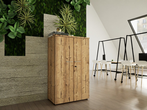 Armoire mi-haute portes battantes GARANCE H136, fabriqué en France