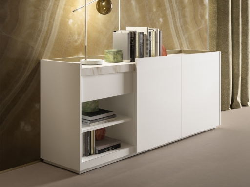 Armoire basse portes battantes FENNI 2.0 haut de gamme