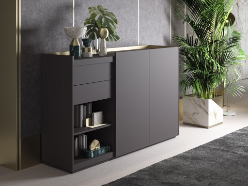 Armoire mi-haute portes battantes FENNI 2.0 haut de gamme