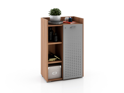 Armoire basse avec serrure avec 1 porte en métal 70x110