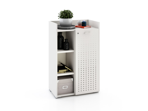 Armoire basse avec serrure avec 1 porte en métal 70x110