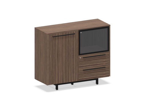Meuble de service ARTEMIS avec porte en verre, fabriqué en Italie
