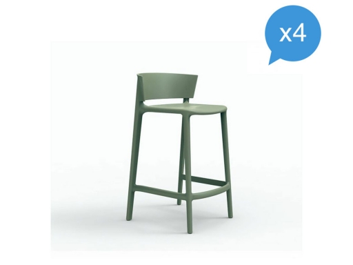 Lot de 4 tabourets hauts ANTIKA