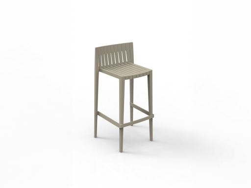 Lot de 4 tabourets hauts d'intérieur ou extérieur, fabrication espagnole