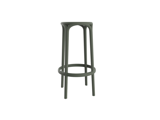 Lot de 4 tabourets hauts indoor/outdoor HARLEM, fabriqué en Espagne
