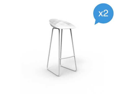 Lot de 2 tabourets design intérieur / extérieur