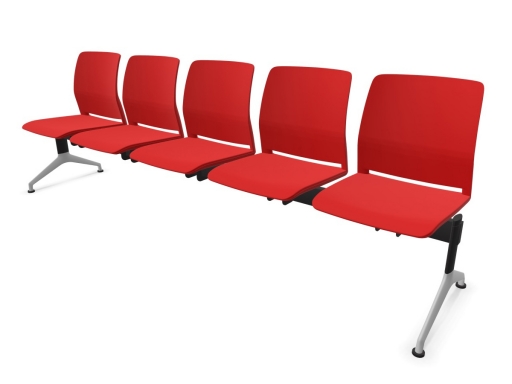 Banc d'accueil sur poutre MOTUS en polypropylène