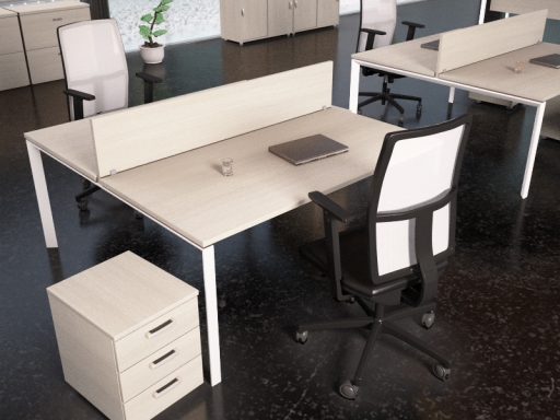 Bureau bench 2 personnes économique