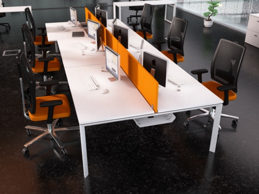 Bureau bench 6 personnes contemporain pas cher pratique