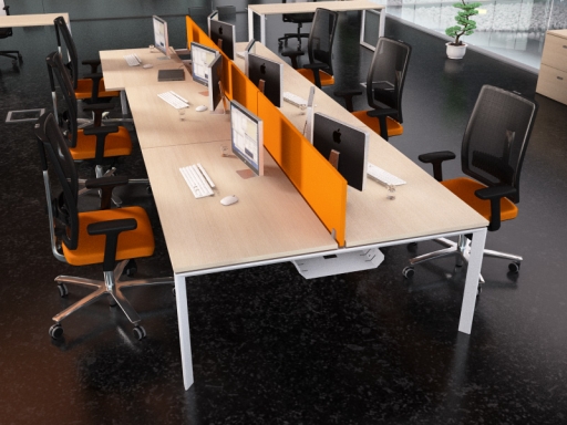 Bureau bench 6 personnes contemporain pas cher pratique