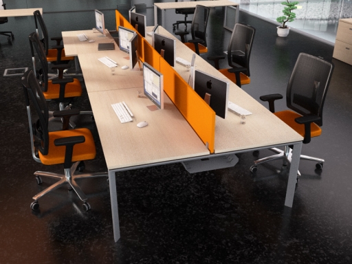 Bureau bench 6 personnes contemporain pas cher pratique