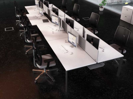 Bureau bench 8 personnes contemporain pas cher