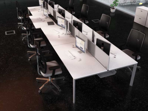 Bureau bench 8 personnes contemporain pas cher