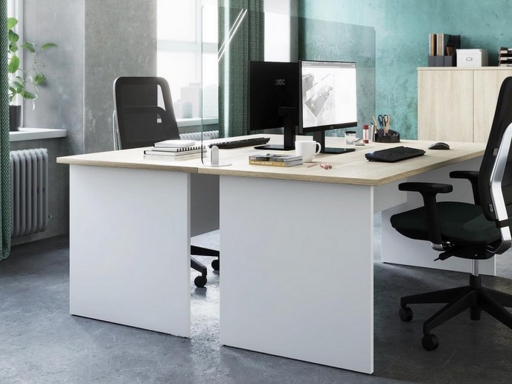 Bureau en face à face pour 2 personnes DAILY, fabriqué en espagne