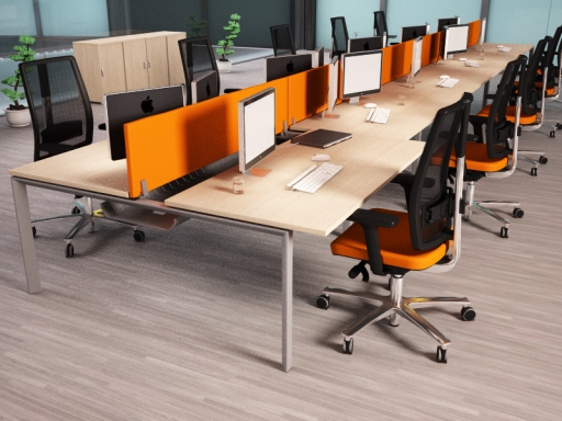 Bureau bench 10 personnes contemporain pas cher