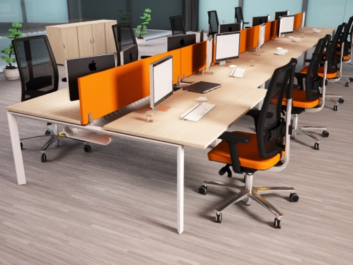 Bureau bench 10 personnes contemporain pas cher