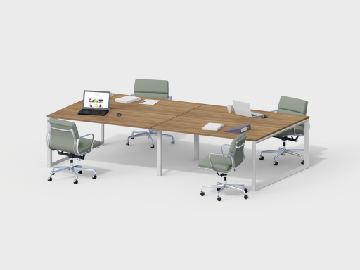 Bureau bench 4 personnes SPARTACUS, fabriqué en Espagne