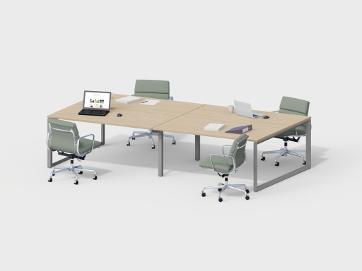 Bureau bench 4 personnes SPARTACUS, fabriqué en Espagne