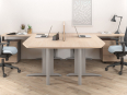 Deskissimo - Bureau bench 2 personnes CORPORATE avec extension