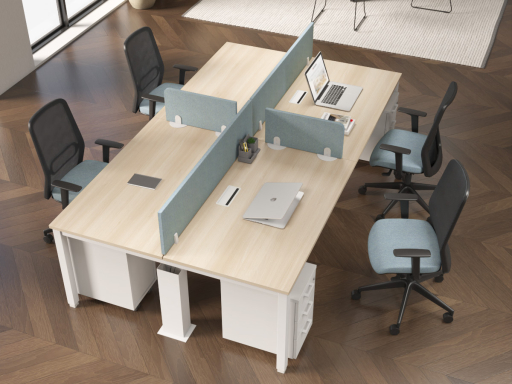 bureau partagé 4 personnes contemporain, par cher