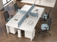 Deskissimo - Bureau bench 4 personnes AKKA