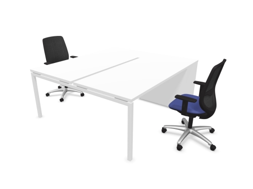 Bureau partagé 2 personnes avec armoires de rangement