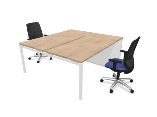 Bureau partagé 2 personnes avec armoires de rangement