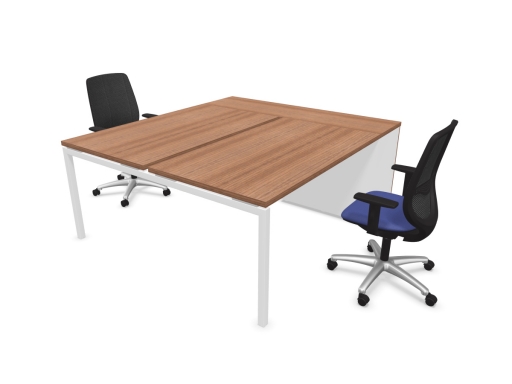 Bureau partagé 2 personnes avec armoires de rangement