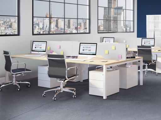 Bureau partagé 4 personnes, made in France