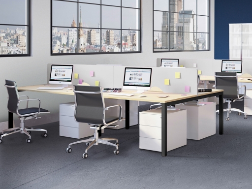 Bureau partagé 4 personnes, made in France