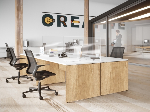 Bureau partagé 4 personnes, made in France