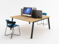 Normatic - Pack bureau bench 2 personnes HERITAGE P70 + cloison en stock
