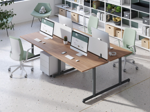 Bureau partagé 4 personnes, design