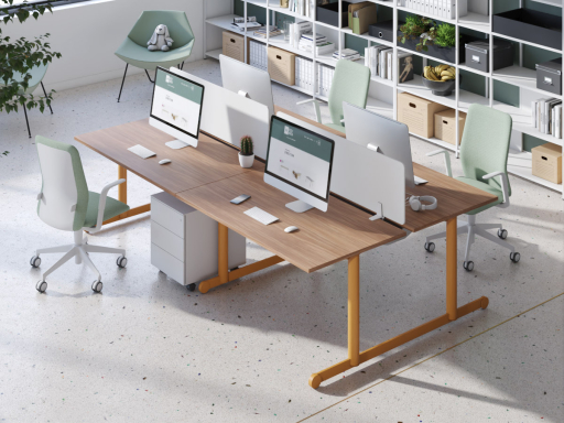 Bureau partagé 4 personnes, design