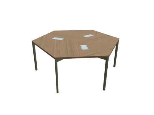 Bureau bench 3 personnes design AXY