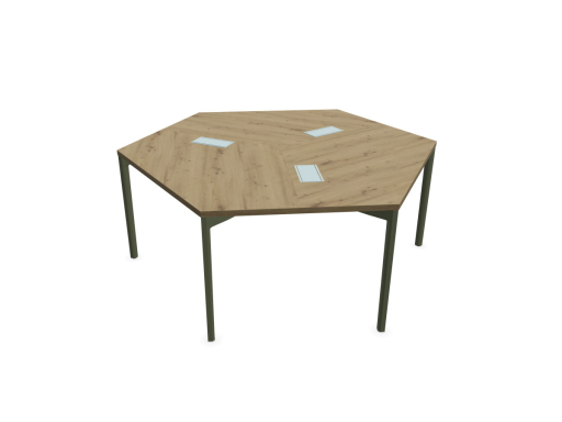 Bureau bench 3 personnes design AXY