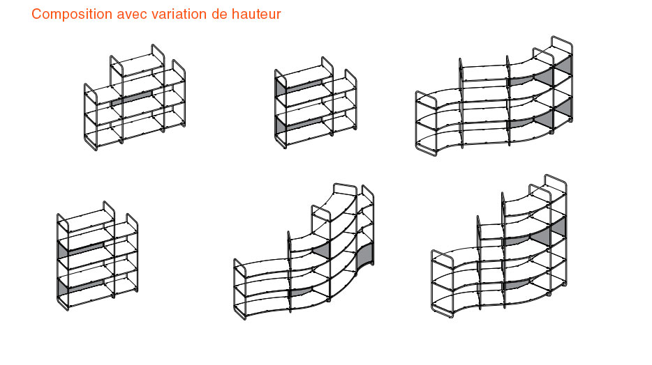 Bibliothèque modulaires SWAY