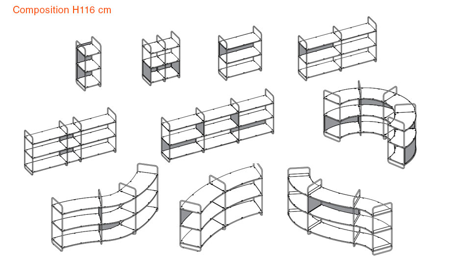 Bibliothèque modulaires SWAY