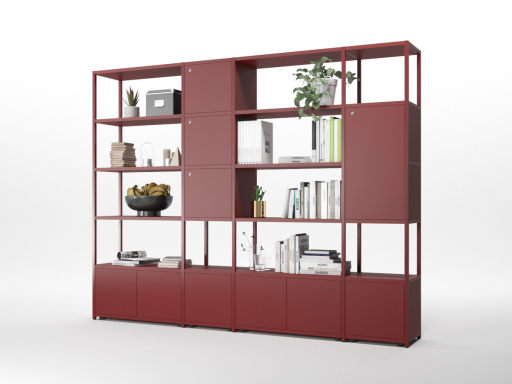 Bibliothèque design pour open space et flex office, italienne et pas chère