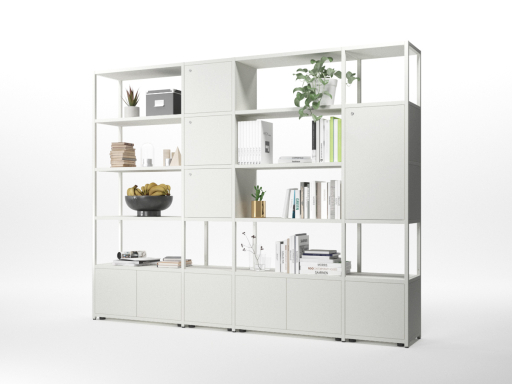 Bibliothèque design pour open space et flex office, italienne et pas chère