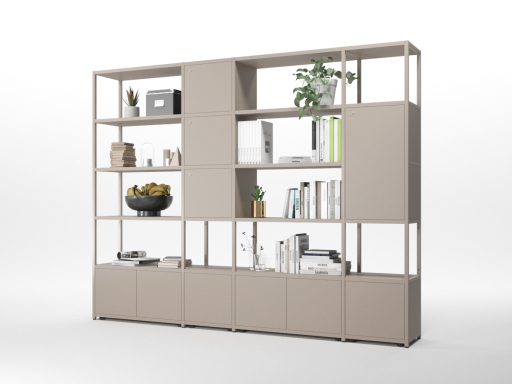 Bibliothèque design pour open space et flex office, italienne et pas chère