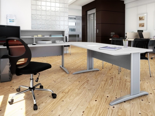 Bureau d'accueil contemporain compact
