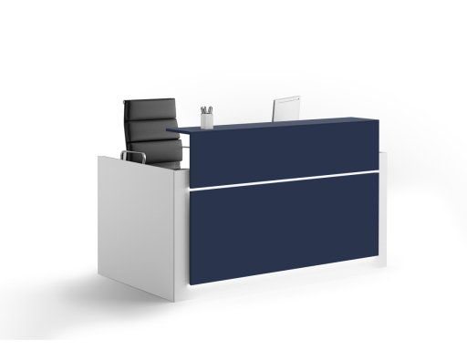 Banque d'accueil HORIZON façade laqué mat