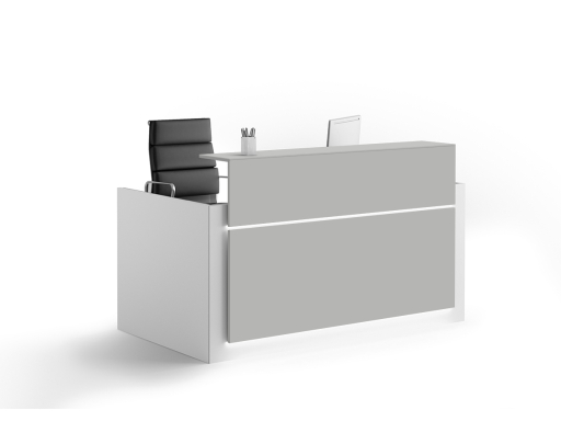 Banque d'accueil HORIZON façade laqué mat