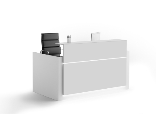 Banque d'accueil HORIZON façade laqué mat